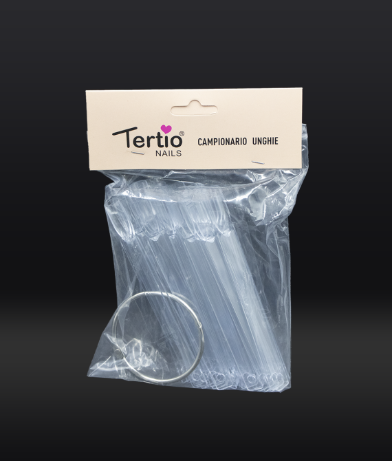 CAMPIONARIO TRASPARENTE 50 UNGHIE CON ANELLO